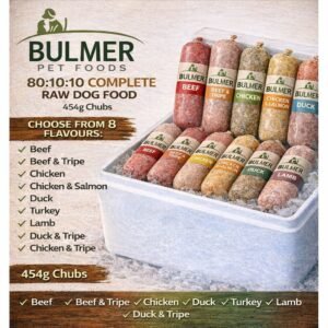 bulmer raw dog food 455g chubs